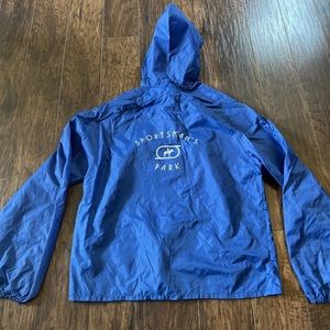 Vintage Old Style Sportsman’s Park Hooded Windbreaker